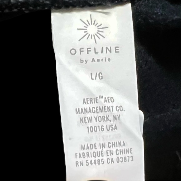 ❄️NEW w.tag OFFLINE By Aerie Chillside Collection Black Snow Pants w Stirrups LG - Picture 9 of 11